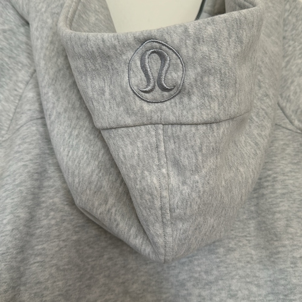 Lululemon Scuba Cropped/Oversized Half-Zip Hoodie, M/L - Picture 9 of 13